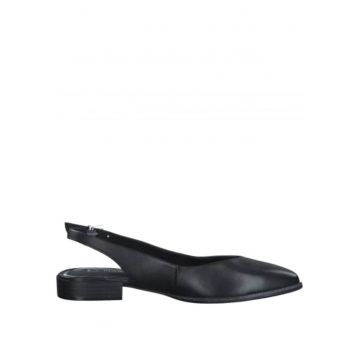 Balerini casual dama  29408 - piele naturala - negri