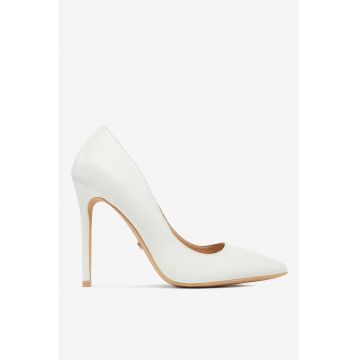 Pantofi  Alb - Material Sintetic