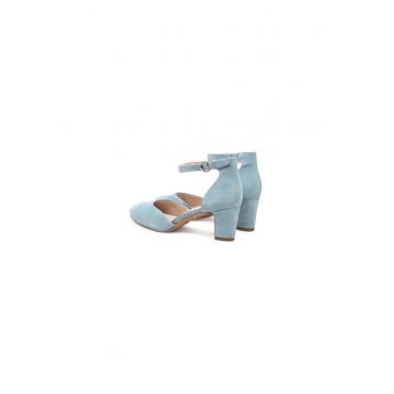 Pantofi dama  304652578 - Piele naturala - Albastru