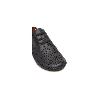 Pantofi dama  304903328 - Piele naturala - Albastru