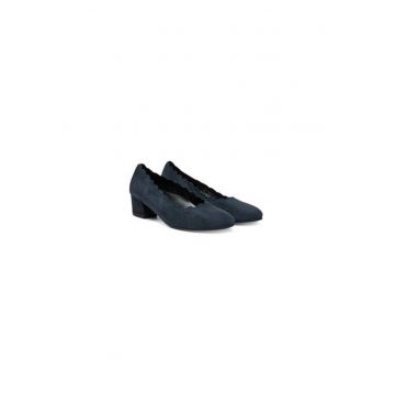Pantofi dama  304982439 - Piele naturala - Albastru