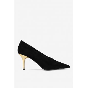 Pantofi dama  5903419900761 - Piele intoarsa - Negru