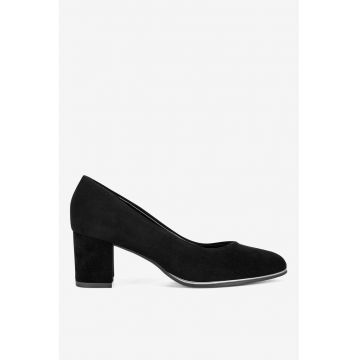 Pantofi dama  5903419918858 - Piele intoarsa - Negru