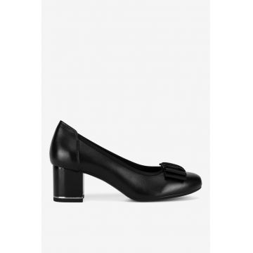 Pantofi dama  5903419942952 - Piele naturala - Negru