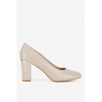 Pantofi dama  5903419946615 - Piele naturala - Bej