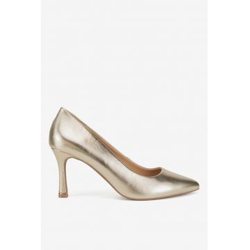 Pantofi dama  5903698022840 - Piele naturala - Auriu