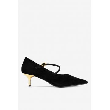 Pantofi dama  5903698024974 - Piele intoarsa - Negru