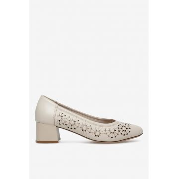Pantofi dama  5905588561521 - Piele naturala - Bej