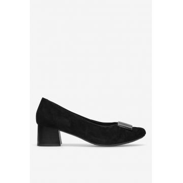 Pantofi dama  5905588561637 - Piele intoarsa - Negru