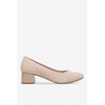 Pantofi dama  5905588561774 - Piele intoarsa - Bej