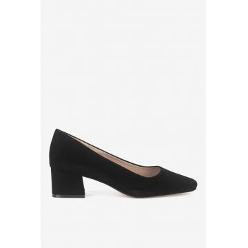 Pantofi dama  5905588776895 - Piele intoarsa - Negru