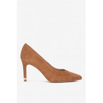 Pantofi dama  5905588777724 - Piele intoarsa - Maro