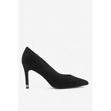 Pantofi dama  5905588777731 - Piele intoarsa - Negru