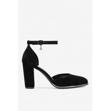 Pantofi dama  5905588780441 - Piele intoarsa - Negru