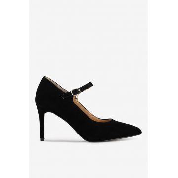 Pantofi dama  5905588830290 - Piele intoarsa - Negru