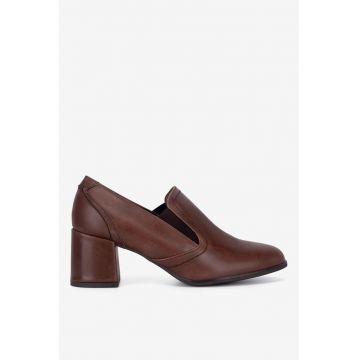 Pantofi dama  5905588857174 - Piele naturala - Maro