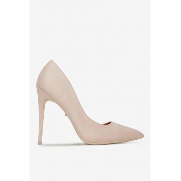 Pantofi  Material Textil - Culoare Bej