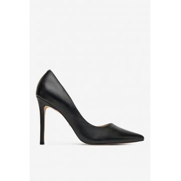 Pantofi  Piele naturala - Negru