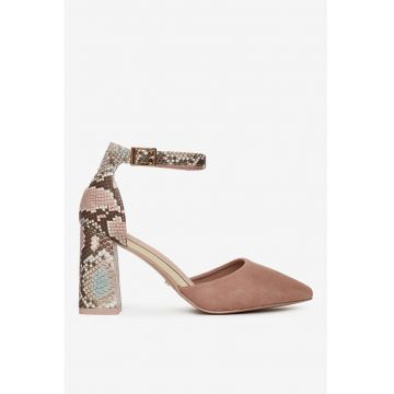 Pantofi  Sintetic - Bej -