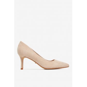 Pantofi  Sintetic - Bej -
