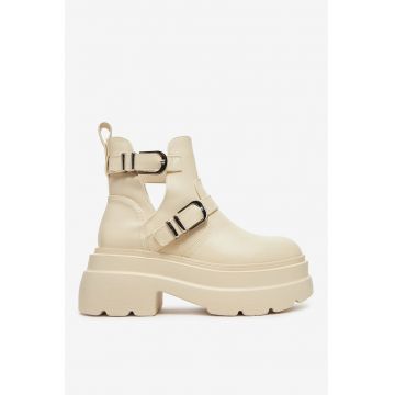 Pantofi  Sintetic - Bej -