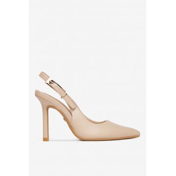 Pantofi  Sintetic - Bej -