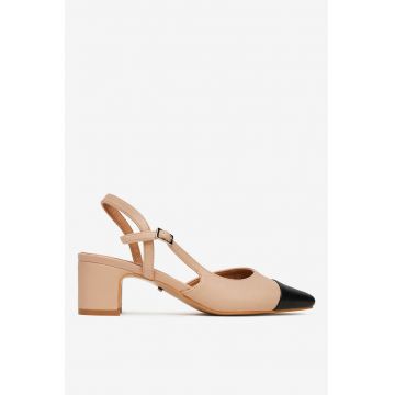 Pantofi  Sintetic - Bej -