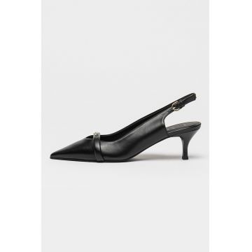 Pantofi slingback de piele cu varf ascutit Core