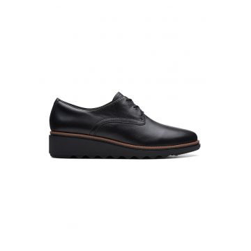 Pantofi wedge de piele Sharon