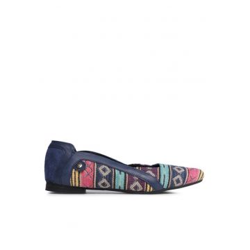 Balerini  302662821 - Piele naturala - Bleumarin