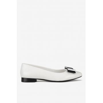 Balerini  5903698107165 - Piele naturala - Alb
