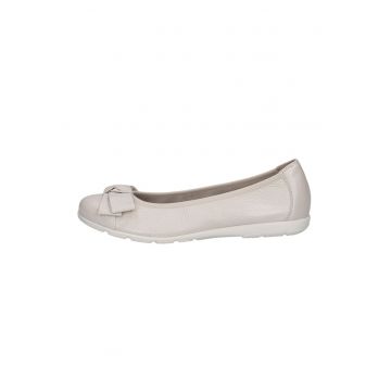 Balerini de piele cu funda