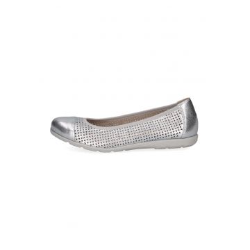 Balerini de piele cu model cu perforatii