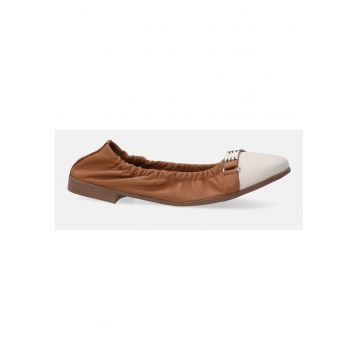 BALERINI DIN PIELE CU ELASTIC