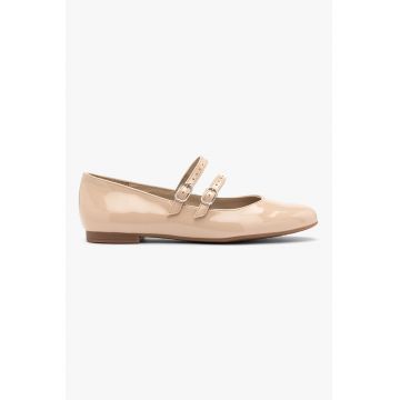 Balerini Mary Jane din piele