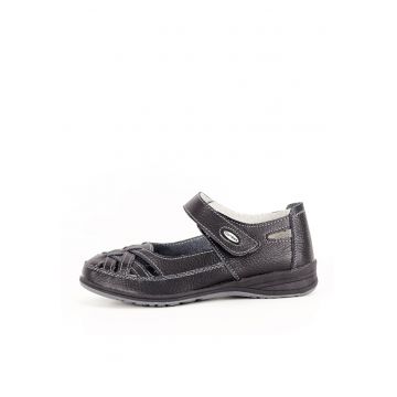 Balerini piele naturala Elena negri M4 7868