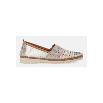 Balerini wedge din piele
