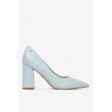 Pantofi albastri  material sintetic