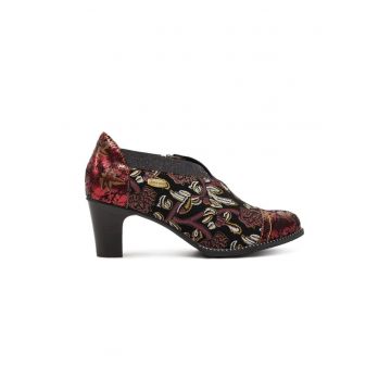 Pantofi dama -  304356 - Piele naturala - Rosu -