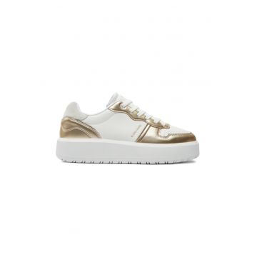 Pantofi dama -  75601 - Piele ecologica - Auriu - Alb
