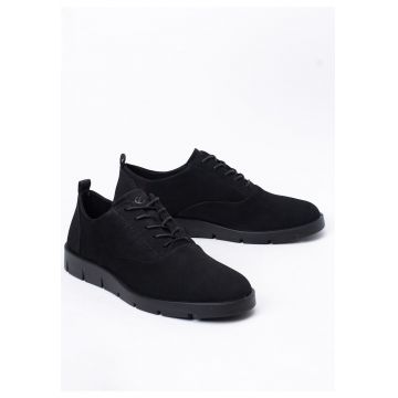 Pantofi dama -  Piele nabuc - Negru