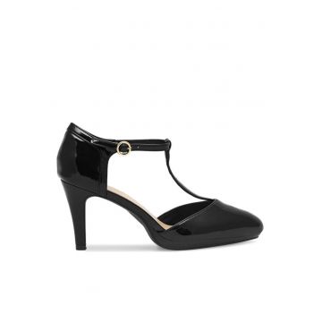 Pantofi dama -  Sintetic - Negru