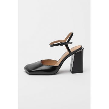 Pantofi de piele cu toc masiv Allure