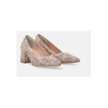PANTOFI DIN PIELE CU MODEL