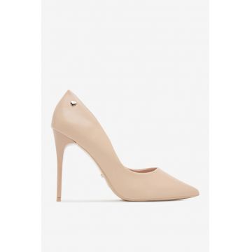 Pantofi  Material Sintetic - Culoare Bej