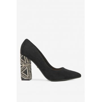 Pantofi textil  culoare neagră