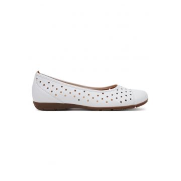 Balerini  304982255 - Piele naturala - Alb