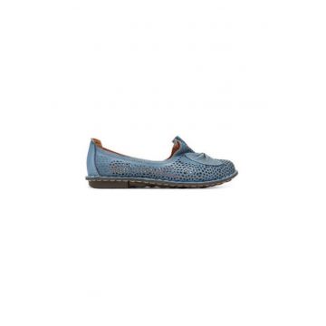 Balerini  830036-05 - Piele naturala - Albastru