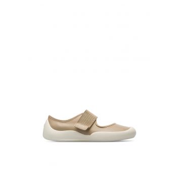 Balerini de piele cu velcro