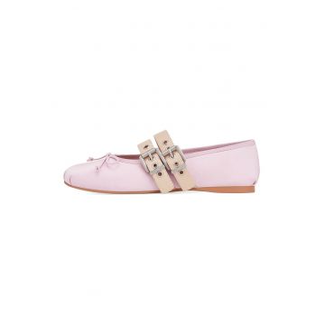 Balerini Mary Jane de piele